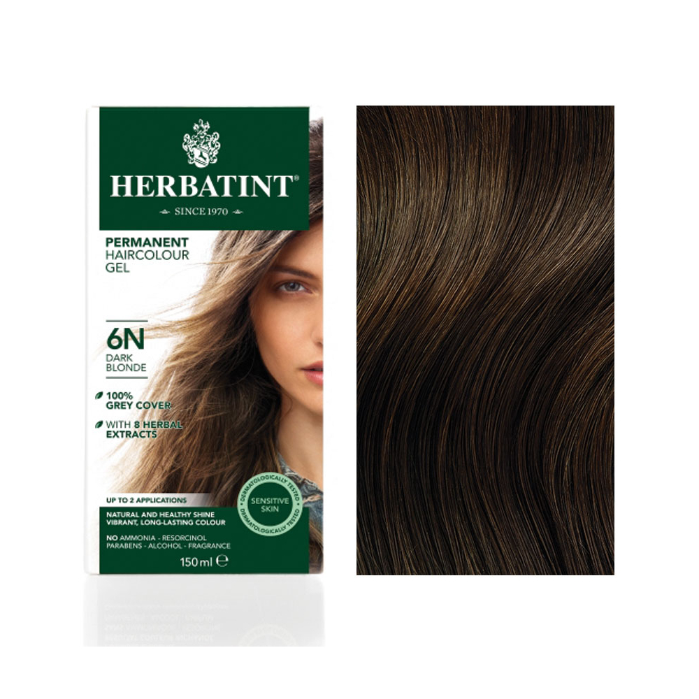 Herbatint 6N Sötét szőke (világosbarna) hajfesték, 150 ml