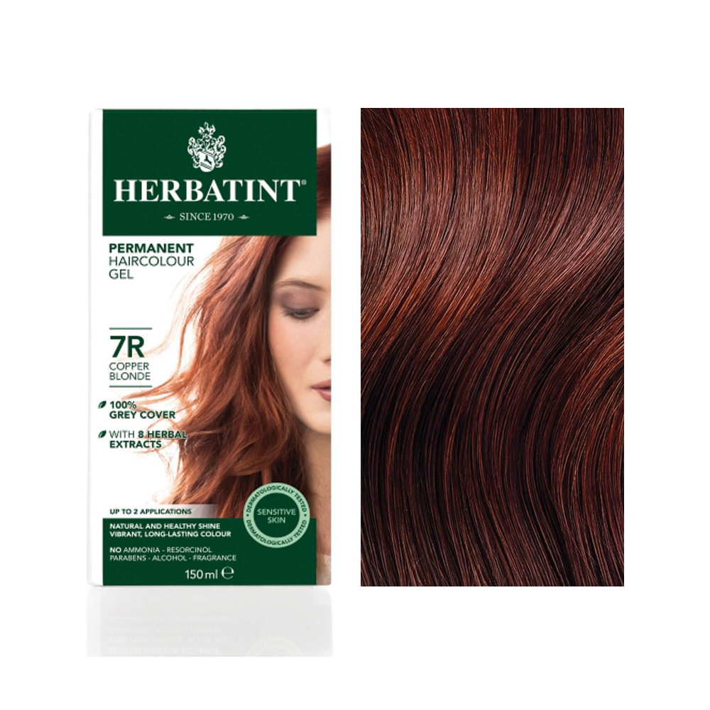 Herbatint 7R Réz szőke hajfesték, 150 ml