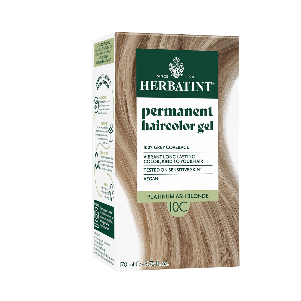Herbatint 10C Svédszőke (hamvas) hajfesték, 170 ml (120 ml festék + 50 ml kondicionáló)