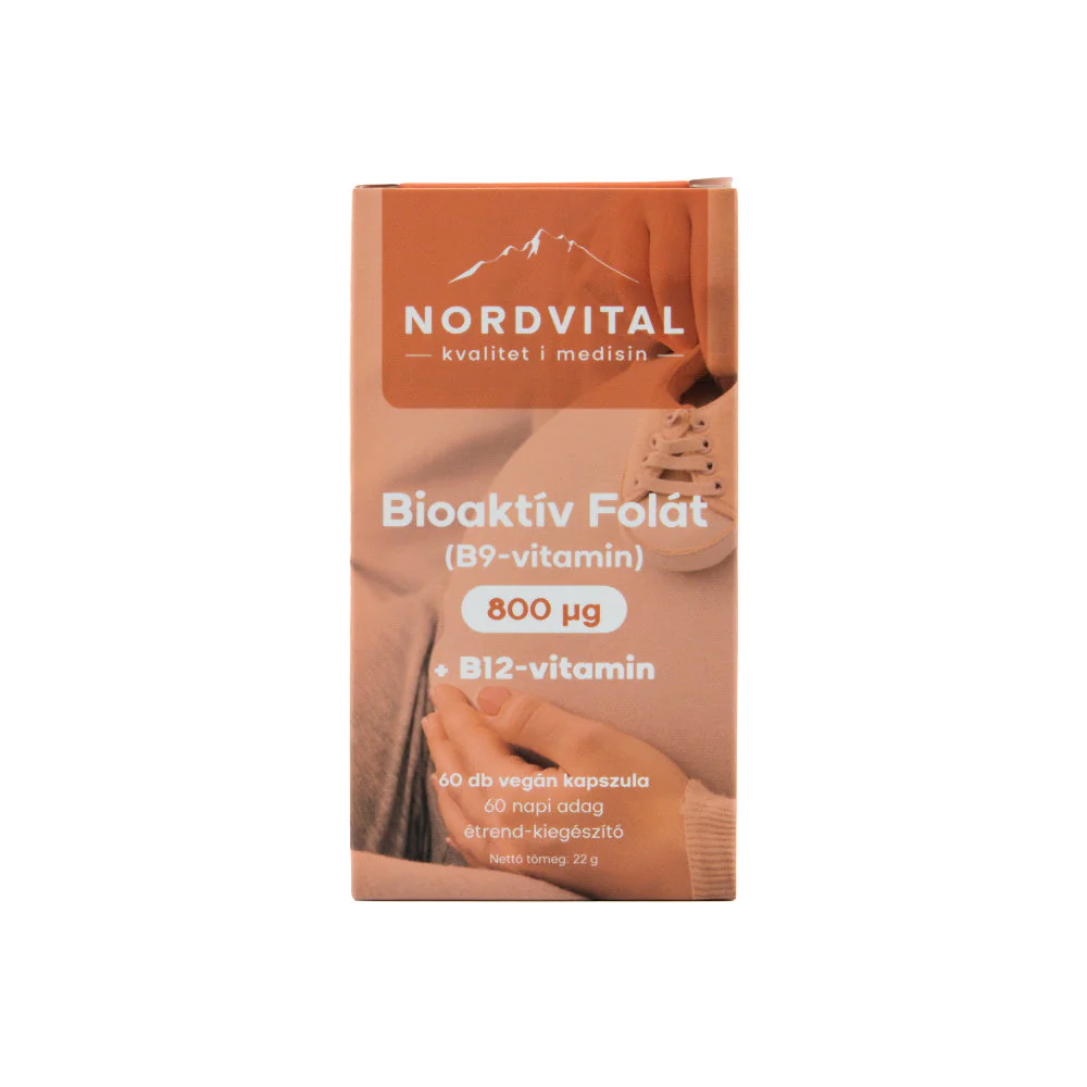 Nordvital B9(folát)-vitamin 800 mcg 60 db kapszula